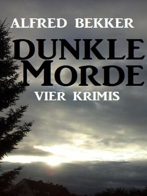 cover image of Dunkle Morde